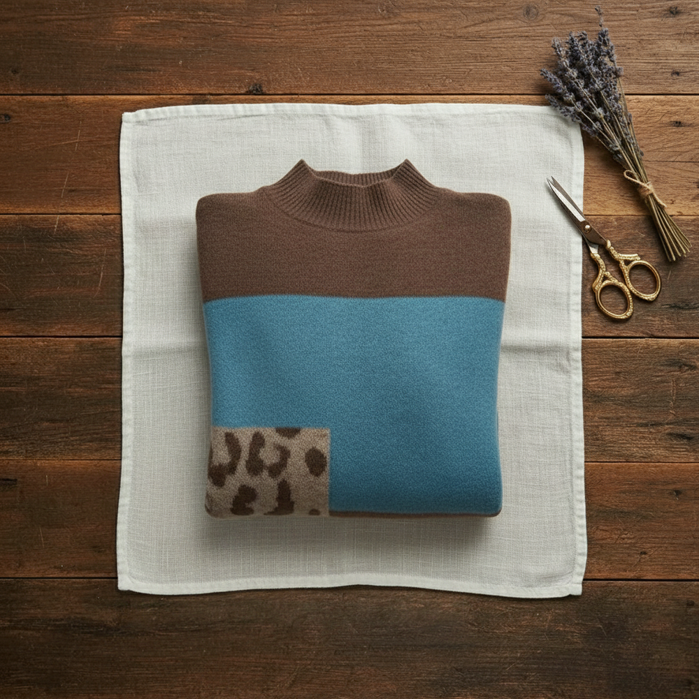 Emily-Anne | Colour-Block Knit Sweater