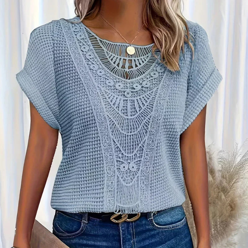 Aura | -Delicate Textured Blouse