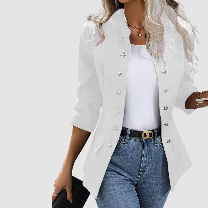 Ariane | Blazer militaire croisé à boutons