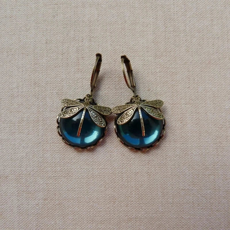 Rea | Vintage Dragonfly Shaped Earrings