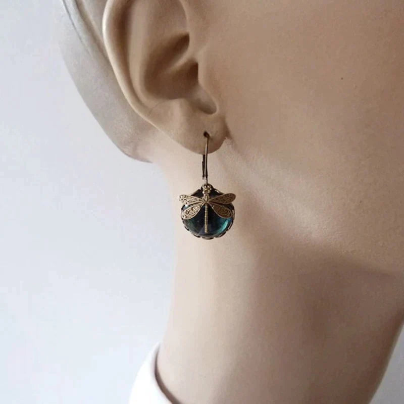 Rea | Vintage Dragonfly Shaped Earrings