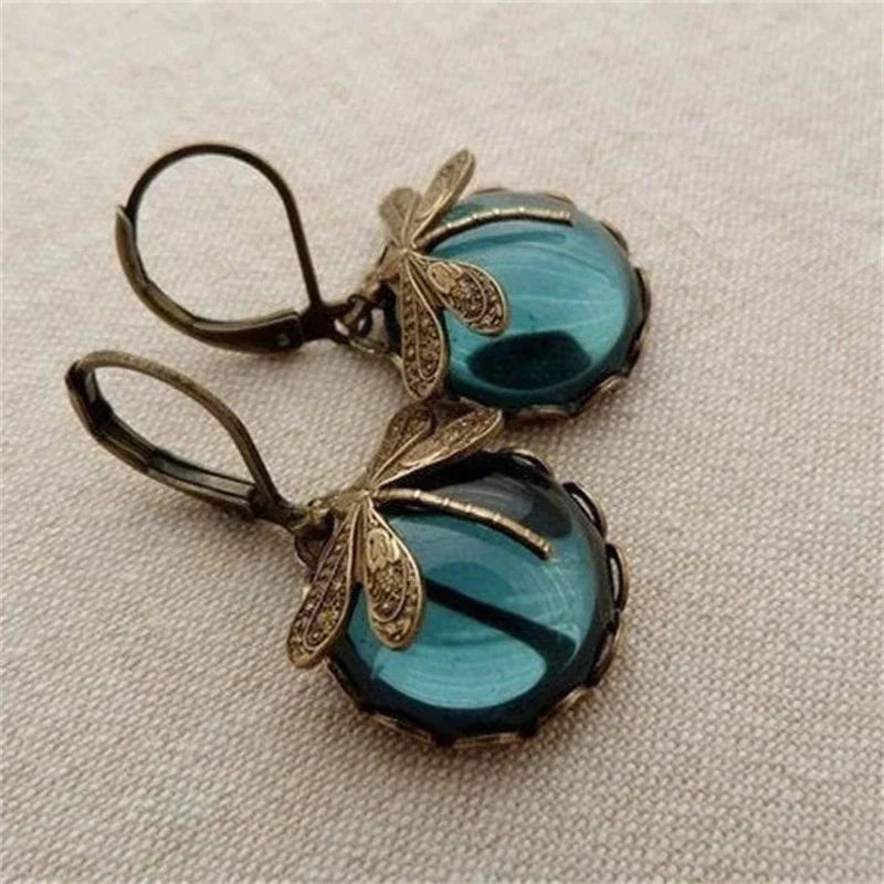 Rea | Vintage Dragonfly Shaped Earrings