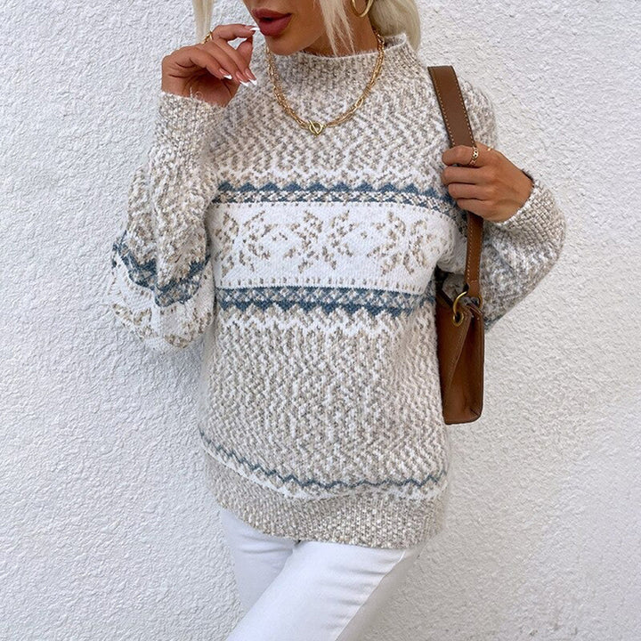 Catherine | Nordic Snowflake Knit Sweater
