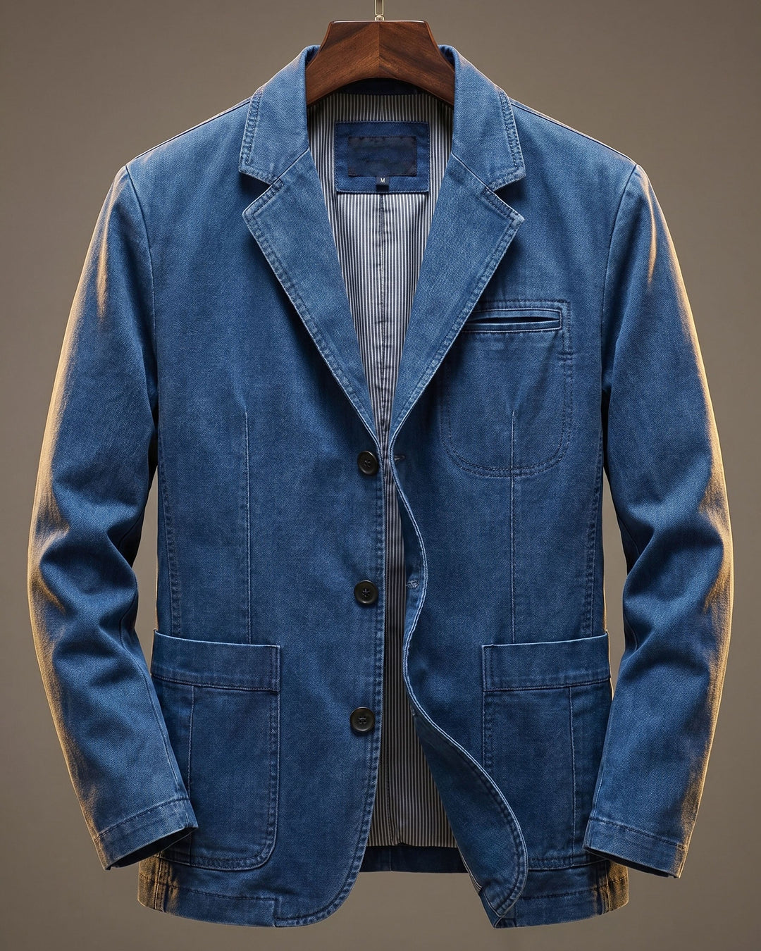 Salvatore Cotton Blazer Light Denim