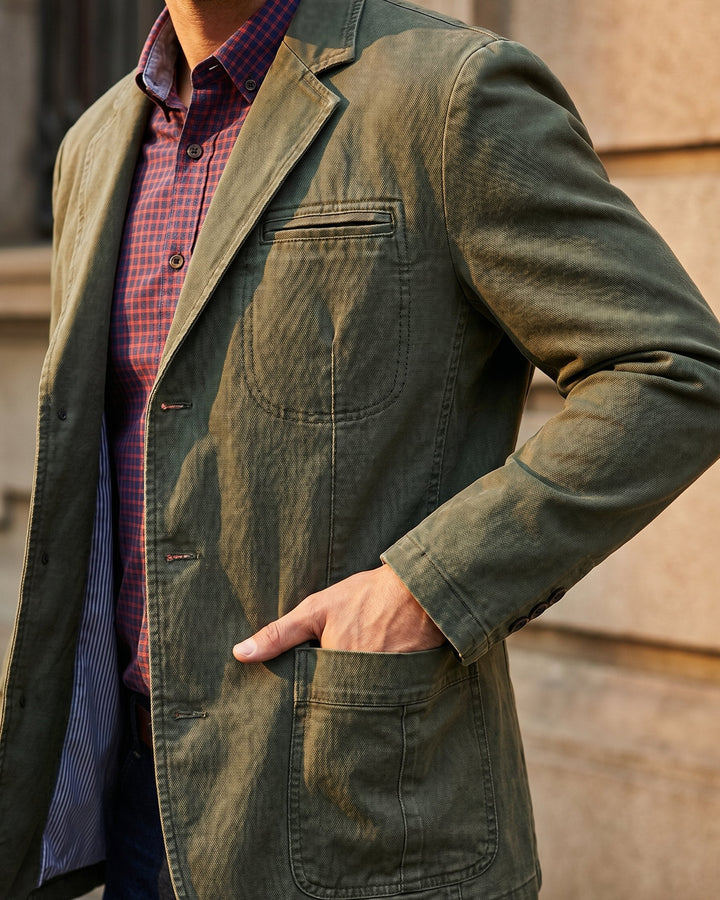 Salvatore Cotton Blazer detail