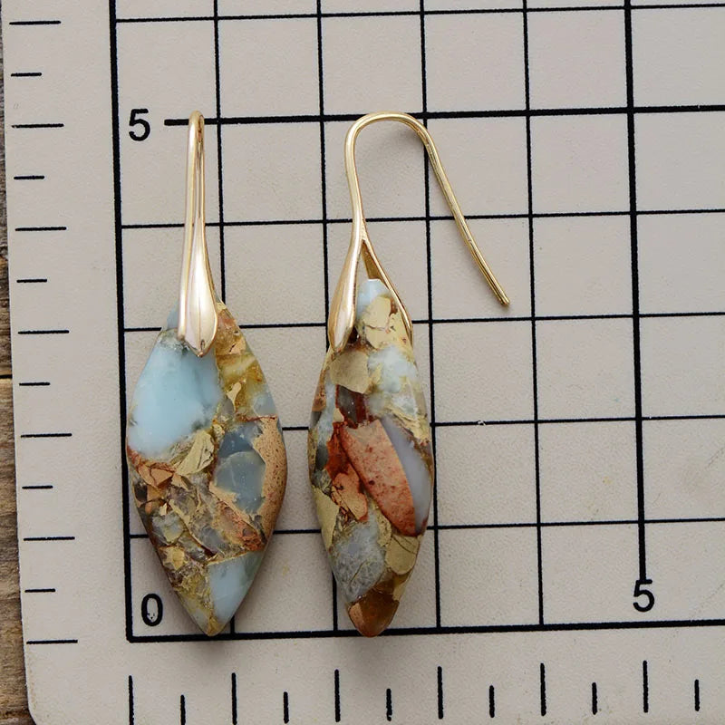 Eliz | Stone Teardrop Earrings