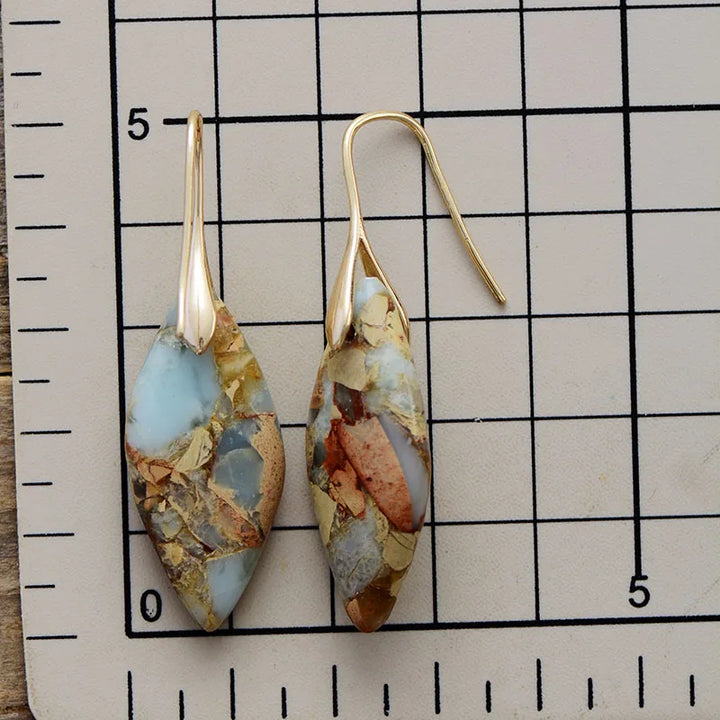 Eliz | Stone Teardrop Earrings