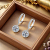 Anoushka | Silver 1 Carat Moissanite Earrings