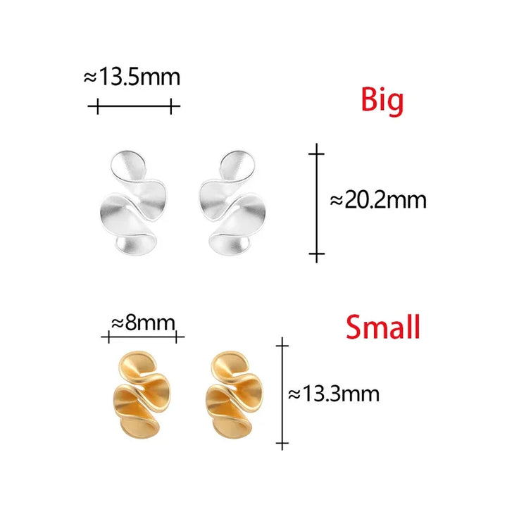 Sabrin | Silver 18K Gold Flower Stud Earrings