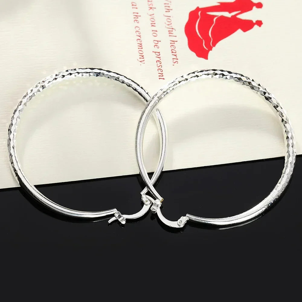 Wednesday | Silver Circle Hoop Earrings