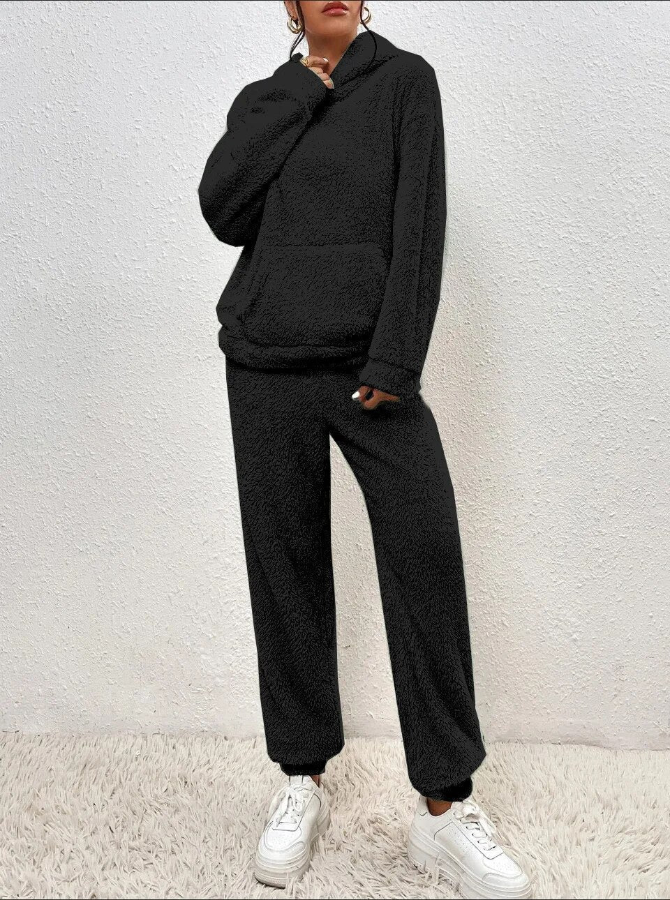 Josee | Hooded Teddy Lounge Set