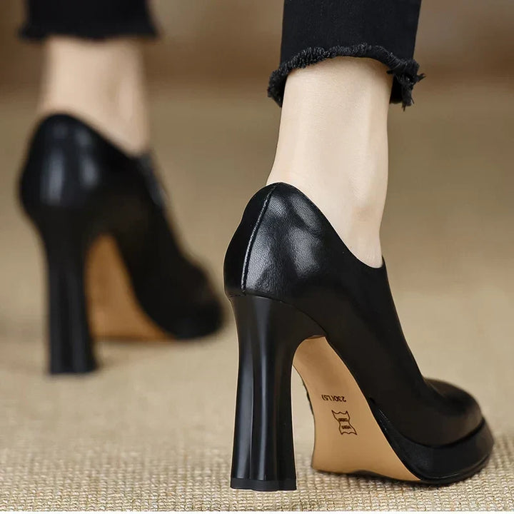 Anita | Leather Heels