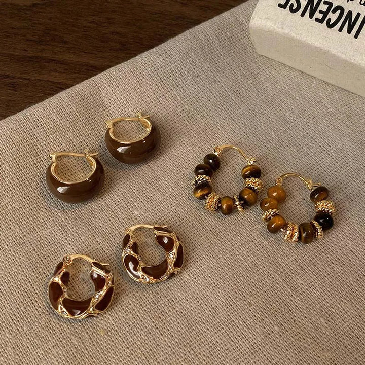 Suha | Vintage U-Shaped Hoop Earrings