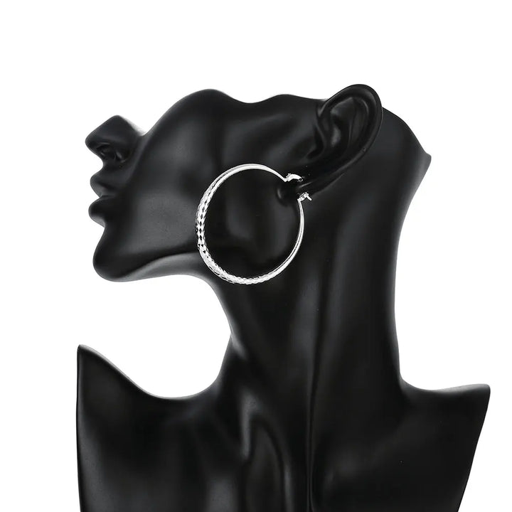 Wednesday | Silver Circle Hoop Earrings