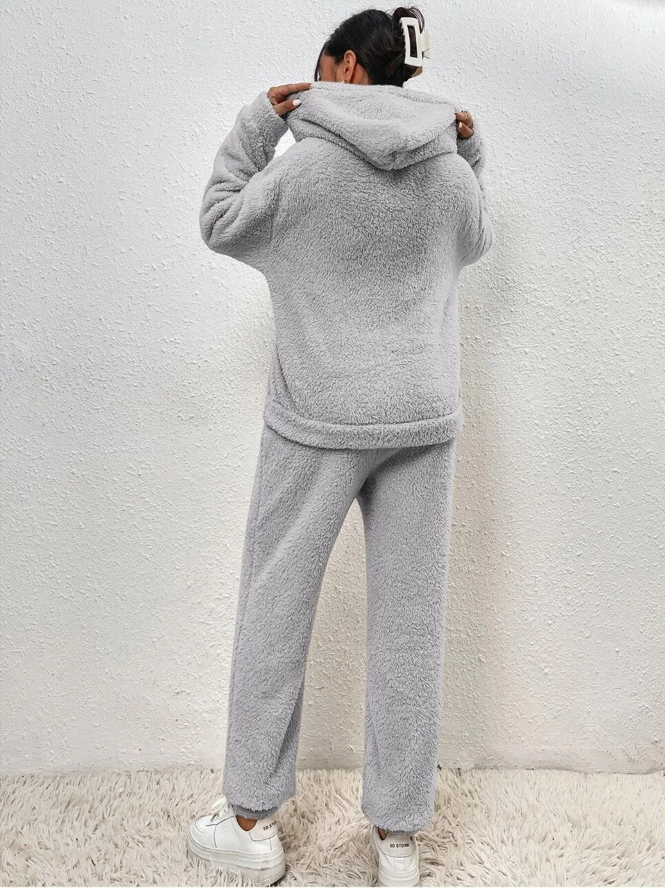Josee | Hooded Teddy Lounge Set