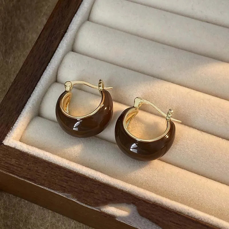 Suha | Vintage U-Shaped Hoop Earrings