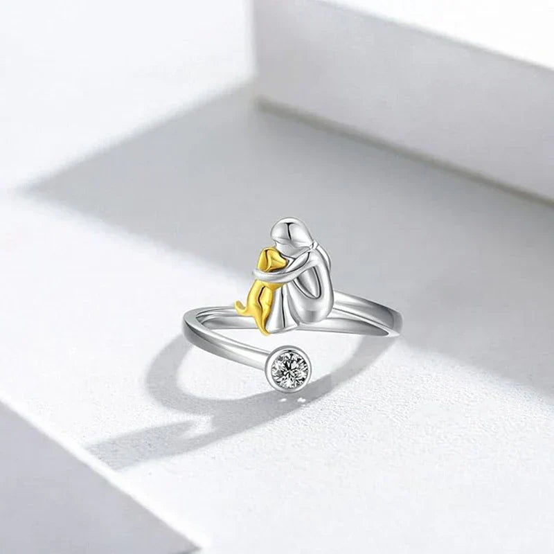 Cayley | Dog Icon Ring