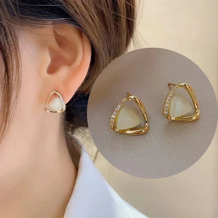 Maddison | Opal And Crystal Earrings