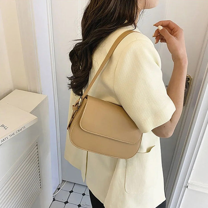 Nimrit | Shoulder Bag In Muted Nude Tone