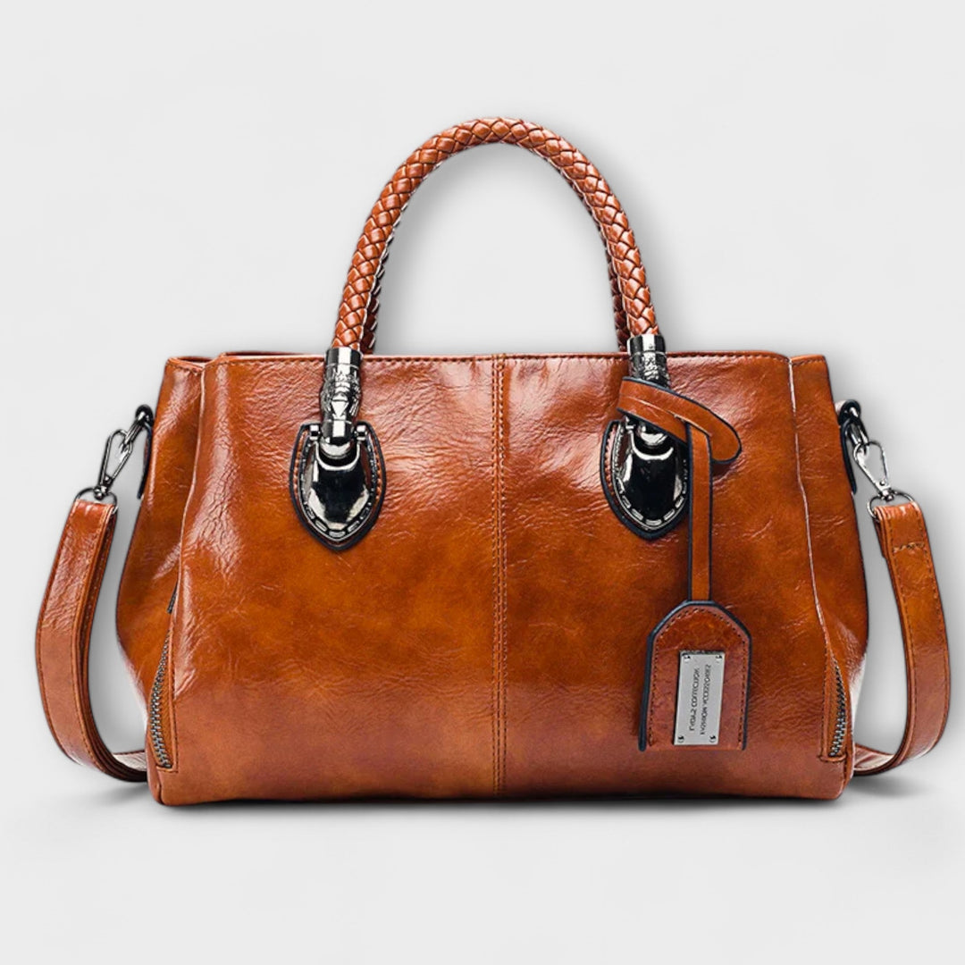 Shahad | Elegant Leather Duffel Bag