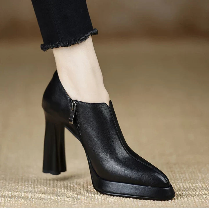 Anita | Leather Heels
