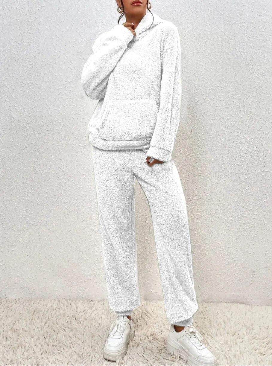 Josee | Hooded Teddy Lounge Set