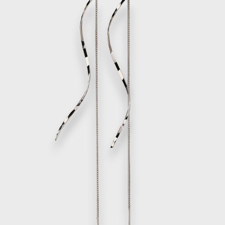 Maxene | Long Wave-Shaped Earrings