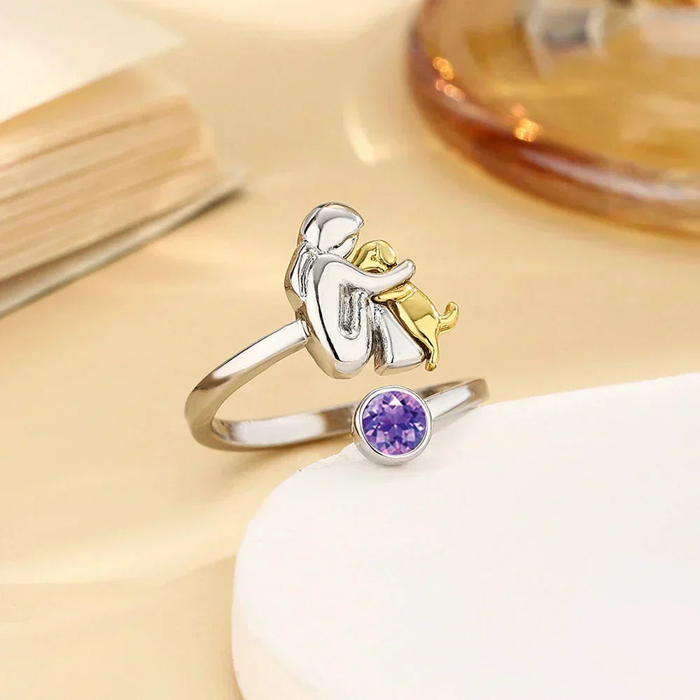 Cayley | Dog Icon Ring