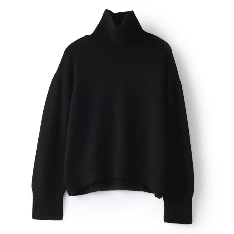 Maisie | Pure Cashmere Turtleneck Sweater