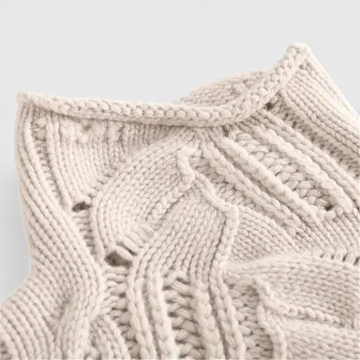 Cindy | Delicate Cable Knit Turtleneck