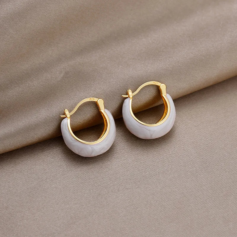 Suha | Vintage U-Shaped Hoop Earrings