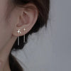 Mikaella | Silver Star Chain Earrings