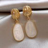 Jasmine | Vintage Enamel Oval Drop Earrings