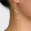 Maxene | Long Wave-Shaped Earrings