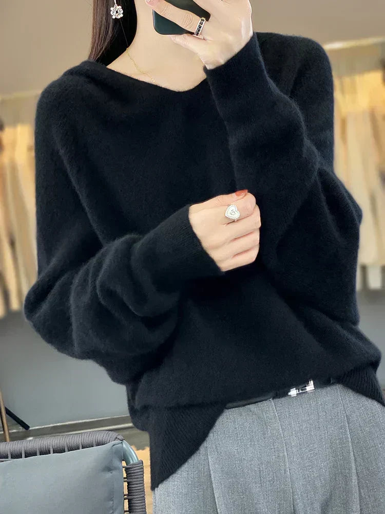 June | Pull doux à capuche