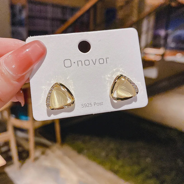 Maddison | Opal And Crystal Earrings