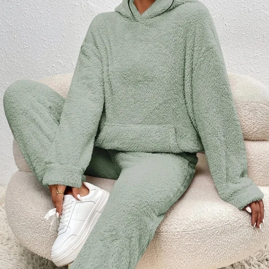 Josee | Hooded Teddy Lounge Set