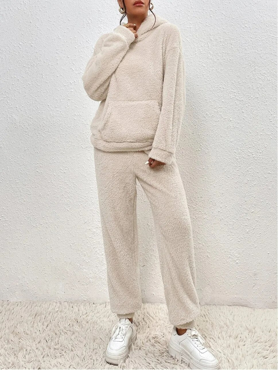Josee | Hooded Teddy Lounge Set