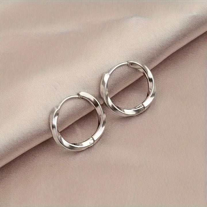 Ema | Minimalist Geometric Hanging Earrings
