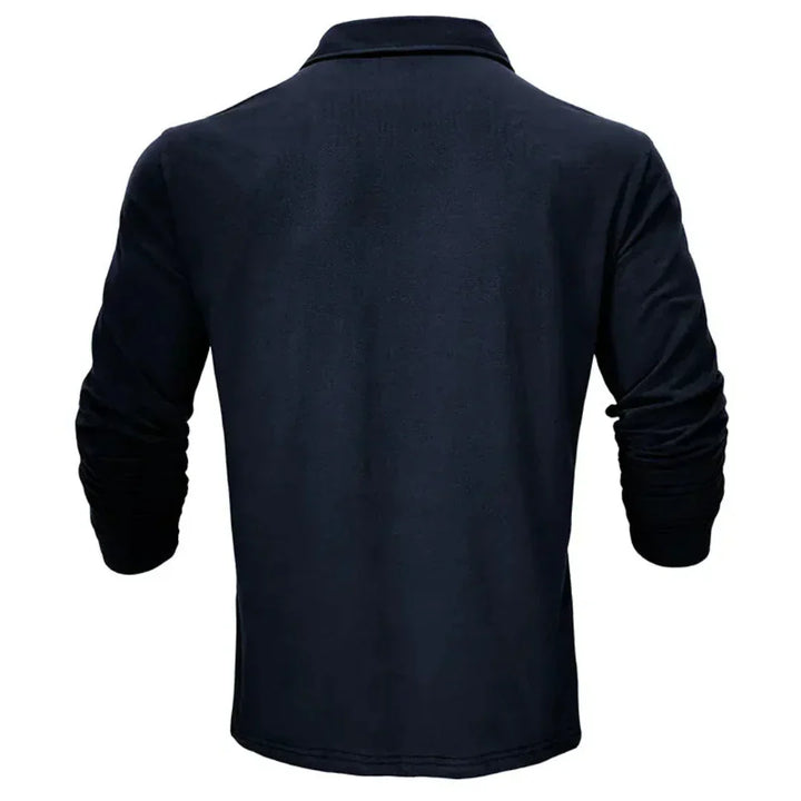 Edison | Casual Long Sleeve Collared Polo