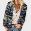 Kaylee | Cardigan en maille rayé coloré