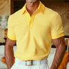 Tate | Casual Textured Waffle Collar Shirt