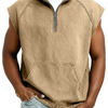 Tobias | Stylish Sleeveless Hooded Zip Shirt