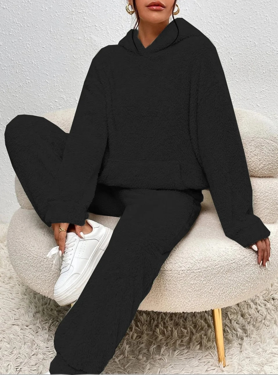 Josee | Hooded Teddy Lounge Set