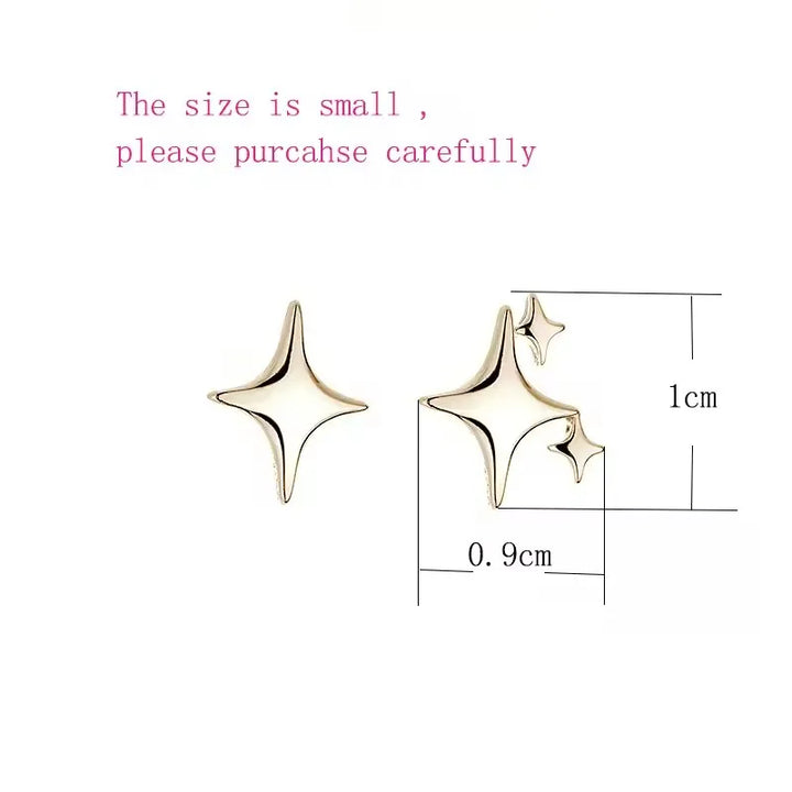 Mikaella | Silver Star Chain Earrings