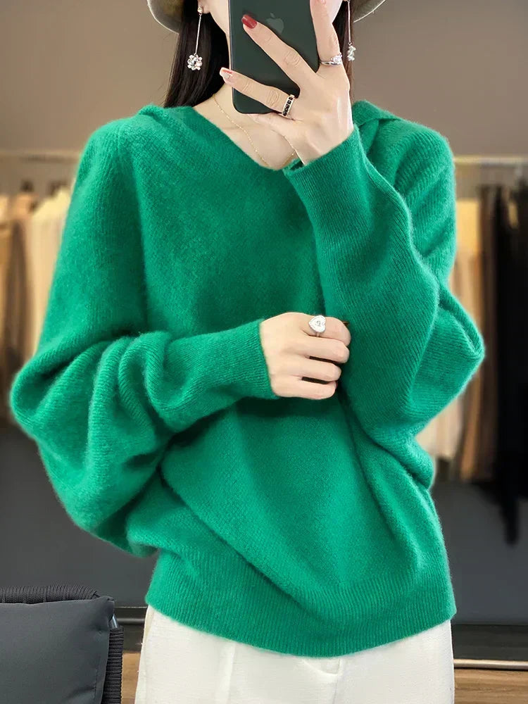 June | Pull doux à capuche
