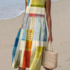 Brielle | Elegant Art Midi Dress