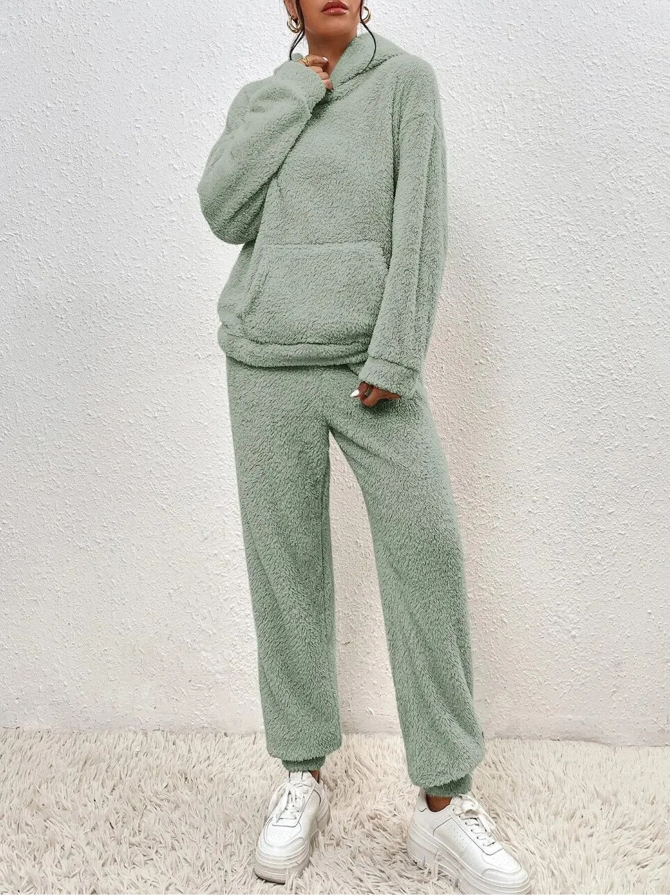 Josee | Hooded Teddy Lounge Set