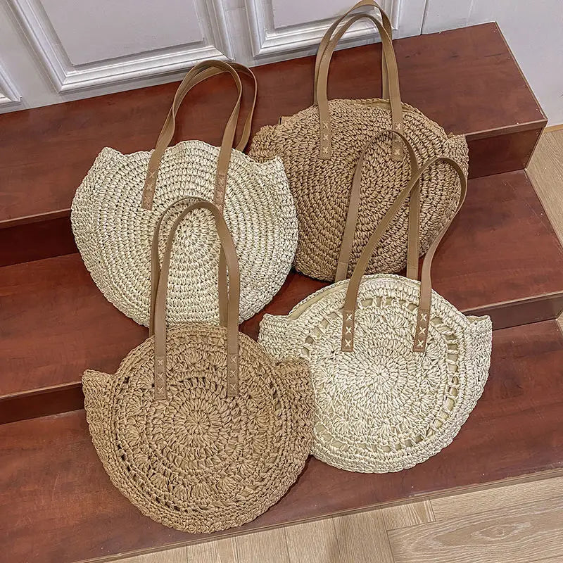 Malena | Round Woven Handbag