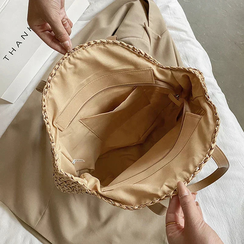 Malena | Round Woven Handbag